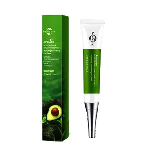 Crema de ojos hidratante y alisadora de aguacate, suero blanqueador de Ojos de marca privada, oem