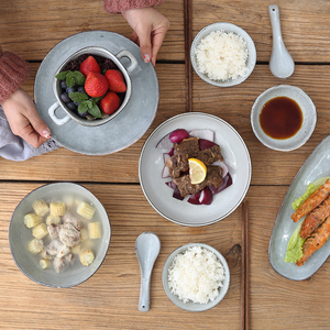 Vaisselle en céramique de style <span class=keywords><strong>japonais</strong></span>, élégance et classique, <span class=keywords><strong>service</strong></span> de table en <span class=keywords><strong>porcelaine</strong></span> <span class=keywords><strong>fine</strong></span> - Product Image 4