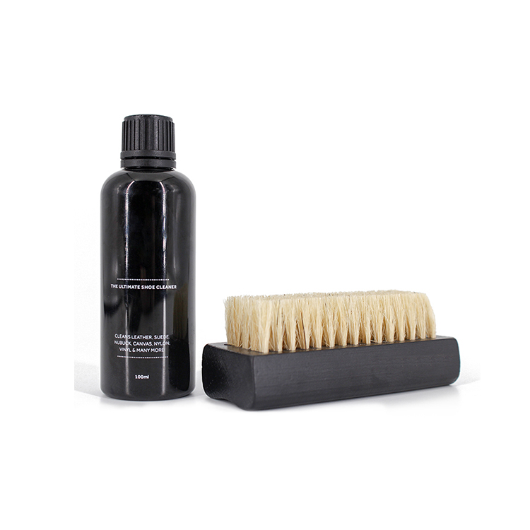 Набор для чистки обуви из натурального дерева, мягкая щетка для обуви