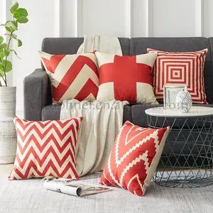 Dropship Throw Pillow Set Of 4, Faux Leather And Cotton Accent Pillows to  Sell Online at a Lower Price