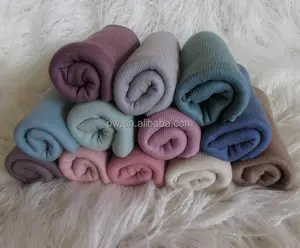 Neonato stretch knit Jersey Tessuto Strato Avvolgere il Bambino Swaddle coperta Cocoon Fotografia Puntelli