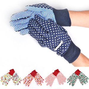 Guantes de Jardinería, Guantes de Trabajo Cómodos con Puntos de PVC Antideslizantes, Almacén en <span class=keywords><strong>Yiwu</strong></span>, China, Guantes de Seguridad Listos para Envío - Product Image 2