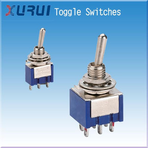 Mini toggle switch guitar / mini interruptores on-off-on / 6 pin 3a 12v 3-way toggle switch