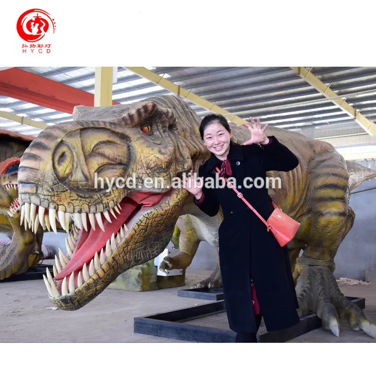 Kualitas Tinggi Patung Ukuran T-Rex Dinosaurus Model