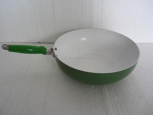 Wok antiaderente de alumínio com tampa de vidro - Product Image 1