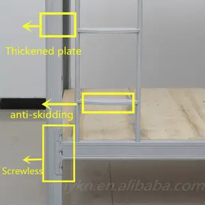 Lits superposés en acier sans vis KENING pour dortoir - Product Image 5