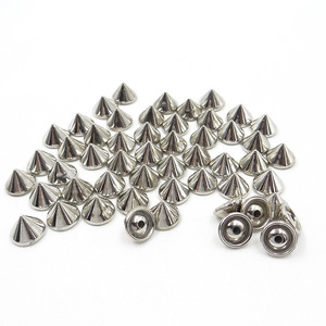10mm Sil Ver oro borchie e punte Punk rivetto decorativo per vestiti in pelle accessori artigianali