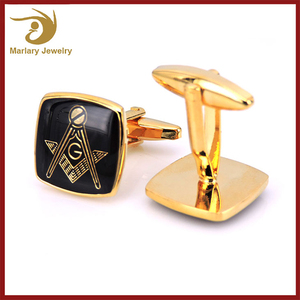 ステンレス鋼高級スワンクカフリンクスバリューメーカー、ゴールドフリーメーソンメンズカフリンクスメーカー - Product Image 3