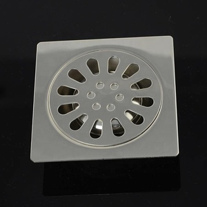 Chống Mùi 4 Inch Thé<span class=keywords><strong>p</strong></span> Không Gỉ Thoát Nước Sàn Cho Phòng Tắm Giá Rẻ Vuông Thoát Nước Sàn - Product Image 4