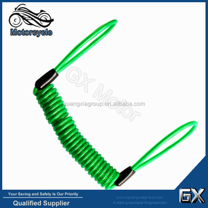 Cable de recordatorio de bloqueo de disco de alarma de motocicleta, PVC + Cable de acero, 1,2 m, 1,5 m, 2,0 m