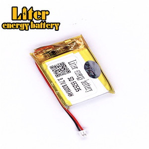 Plug 1.25-2 P 3.7 V 652535 800 mah rechargeable Lithium ion polymer battery - Product Image 3