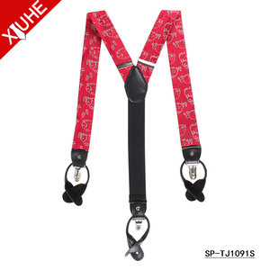 Accesorios de moda personalizado rojo tejido lindo niños <span class=keywords><strong>pajarita</strong></span> <span class=keywords><strong>tirantes</strong></span> elásticos <span class=keywords><strong>tirantes</strong></span> para niños - Product Image 2