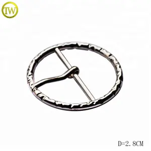 Decorative Shoe Buckle Fashion Round Shape Belt Buckle Gold Plated Shoe Accessories Adjustable Pin Buckle Decoration