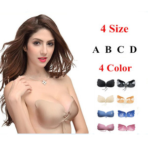 Donne Del Silicone <span class=keywords><strong>Adesivo</strong></span> Bastone su Gel Push-Up Bras Backless <span class=keywords><strong>Senza</strong></span> <span class=keywords><strong>Spalline</strong></span> Coulisse Corsetto <span class=keywords><strong>Reggiseno</strong></span> Invisibile - Product Image 3
