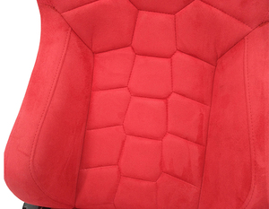 JIABEIR auto da corsa 1074 utilizzare sedili per auto da corsa in pelle scamosciata rossa - Product Image 5