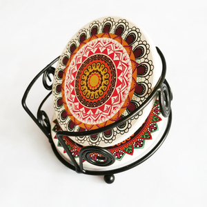 Sous-verres en céramique personnalisés en sublimation en gros, absorbants pour hôtel, restaurant, bière, café, boissons, sous-verres absorbants - Product Image 4