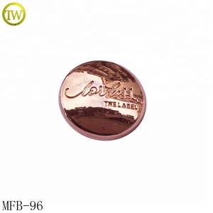 تخصيص شعار محفور مخصص جينز زر معدني طباعة أزرار معدنية مستديرة معدنية - Product Image 1