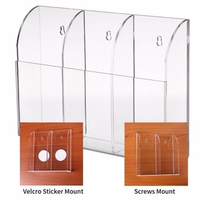 Soporte de Pared para Control Remoto, Organizador de Acrílico Transparente, Caja de Almacenamiento para <span class=keywords><strong>Mesa</strong></span> de Centro y Mesita de Noche, Organizador de Controles Remotos - Product Image 6