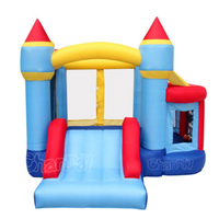 Château gonflable double gonflable avec glissades, maison avec château gonflable de saut résidentiel pour enfants