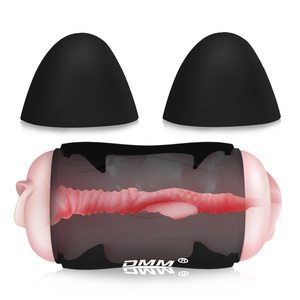 Joypark Dmm Tweekoppige Vliegtuigbeker Dual Hole Orale Masturbatie Cup Vagina Pussy Seksspeeltjes Mannelijke Masturbator Cup Voor Mannen