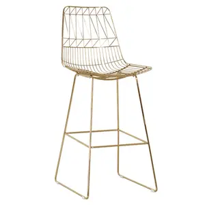 인기있는 금속 와이어 의자, Morden 가구 바 의자 도매 고품질 의자, 레스토랑 커피 철 의자