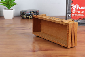 Home Decor <strong>Small</strong> Planter Box for Succulents <strong>Wooden</strong> Decorative Flowers Pot Garden Flower Planter Tray Box Wood <strong>Crates</strong> - Product Image 4