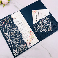 Invitations de Mariage Découpées au Laser, Carte Luxueuse avec Enveloppe
