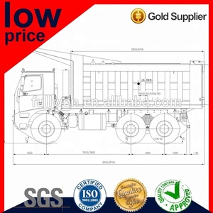 Garantie de qualité FULLWON Camions à benne basculante miniers à 10 roues de 50 tonnes Carrière - Product Image 4