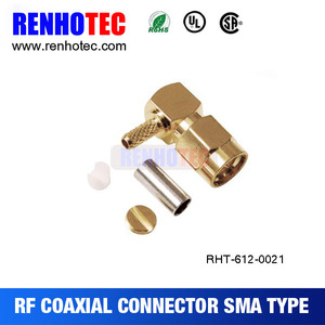 Китай поставщиком разъемом <span class=keywords><strong>r</strong></span> / <span class=keywords><strong>SMA</strong></span> разъем быстро обжимной рф коаксиальный трубки разъемы для кабеля RG174 RG179