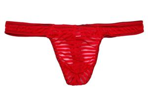 <strong>Men's</strong> Striped Briefs Mesh Translucent Low Waist U Convex Pants New T <strong>Thongs</strong> <strong>Panties</strong>