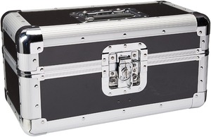 Estuche de Almacenamiento <span class=keywords><strong>para</strong></span> Discos de Vinilo de Aluminio Plateado de 120 7 Pulgadas, <span class=keywords><strong>Caja</strong></span> de Transporte <span class=keywords><strong>para</strong></span> Discos - Product Image 2