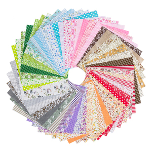 <span class=keywords><strong>Tela</strong></span> de Algodón Estampada Floral de Estilos Mixtos, Hecha a Mano, 7 Piezas, Multicolor, Venta al Por Mayor - Product Image 6