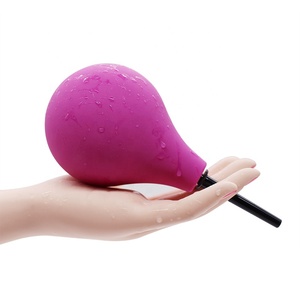 225ML Non-phthalate Pink PVC Vagina Anal Douche, 100% Safe Reusable <strong>Enema</strong> <strong>Bulb</strong> for Men Women - Product Image 5