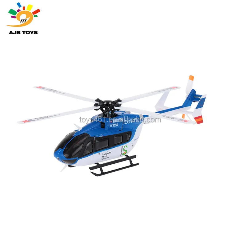 XK K124 EC145 6CH <span class=keywords><strong>Motore</strong></span> <span class=keywords><strong>Brushless</strong></span> 3D6G Sistema di <span class=keywords><strong>RC</strong></span> Helicopter RTF 2.4GHz