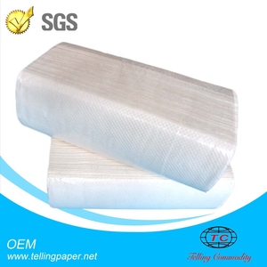 <span class=keywords><strong>Serviette</strong></span> en <span class=keywords><strong>papier</strong></span> jetable écologique, gaufrée, douce, 1 ou 2 plis, pliée en Z, multi-pli, pour séchage des mains - Product Image 4