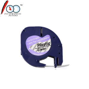 Cintas de Etiquetas LT 91200 de 12 mm * 4 m, Negras sobre Blanco, para Impresora <span class=keywords><strong>Dymo</strong></span> <span class=keywords><strong>Letra</strong></span> <span class=keywords><strong>Tag</strong></span> Series - Product Image 2