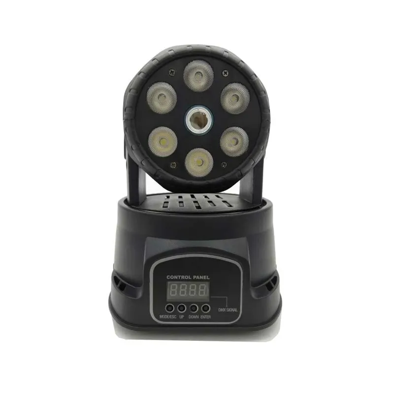 7*8W Mini Effect Moving Head 6 LEDs 1*500mW Grünes Laser Moving Head Light für Disco Party