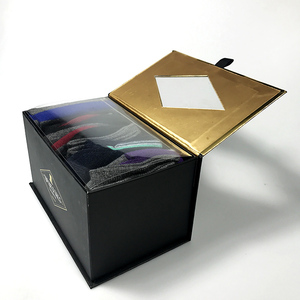 HC fabricación de envases nuevo producto de lujo de encargo de cierre magnético caja de <span class=keywords><strong>regalo</strong></span> calcetines de embalaje <span class=keywords><strong>con</strong></span> <span class=keywords><strong>cinta</strong></span> corbata - Product Image 1