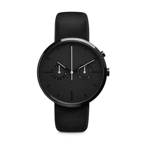 2021 New Design Japan movement Chronograph Black Watches Custom Stainless Steel Watch Men