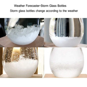 Bão Thủy Tinh Trạm Thời Tiết Giọt Nước Dự Báo Thời Tiết Dự Báo Sáng Tạo Với Nhiệt Kế - Product Image 3