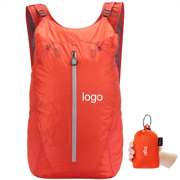 Packable best daypack 대 한 travel in europe women's 하이킹 날 팩 backpack 그 folds 에 a pouch DHP-030 Orange