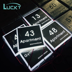 กันน้ำอิเล็กทรอนิกส์<span class=keywords><strong>ห้อง</strong></span><span class=keywords><strong>พัก</strong></span>โรงแรมหมายเลข3D ประตูอะคริลิหมาย<span class=keywords><strong>เลข</strong></span>สัญญาณไฟ - Product Image 2