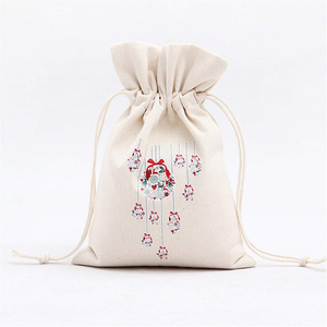 Sacos <span class=keywords><strong>de</strong></span> arpillera <span class=keywords><strong>de</strong></span> lona personalizados, <span class=keywords><strong>bolsas</strong></span> <span class=keywords><strong>de</strong></span> algodón con cordón <span class=keywords><strong>de</strong></span> <span class=keywords><strong>Navidad</strong></span> con logotipo, venta al <span class=keywords><strong>por</strong></span> <span class=keywords><strong>mayor</strong></span>, precio bajo - Product Image 3