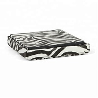 Pochettes de rangement à rayures zébrées pour chaise, accessoire pliable en cuir PVC, pour personnalisée