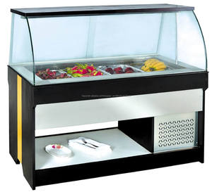oem odm aceptado maquina tipo corredera puerta refrigerada mostrador de madera buffet equipos para hostelería - Product Image 1
