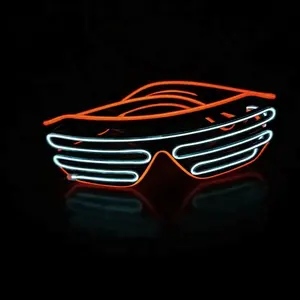 Hot Sale Multi Color Crazy Party Led Lighting crazy party el wire glasses led el lighting glasses