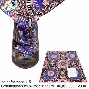 Thời Trang Châu Phi Phong Cách In Vải 4 Cách Căng Nylon Spandex Vải - Product Image 6