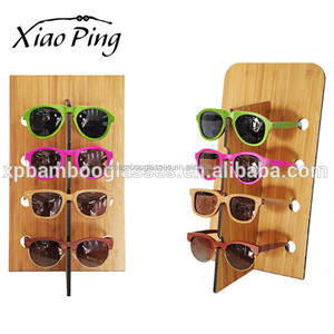 การจัดเก็บไม้ไผ่ไม้แว่นกันแดดชั้นวางแว่นตายืนแสดงผู้ถือ - Product Image 4