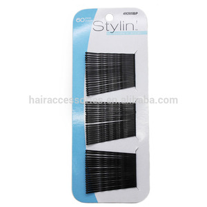 Negro bobby pin pins de pelo- níquel libre de pinzas para el cabello varios diseños para las mujeres - Product Image 1