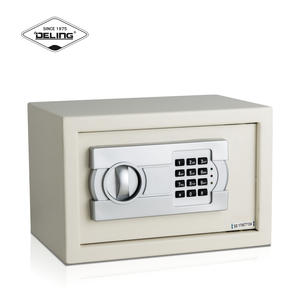 DELING Silvery Lock Solid Steel Hotel Digital Security Safe Box NO Fingerprint